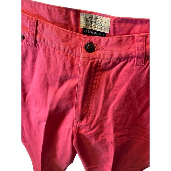 St John's Bay Pink Stretch Chino Capri Bottoms Pants SZ 16 - Picture 4 of 6